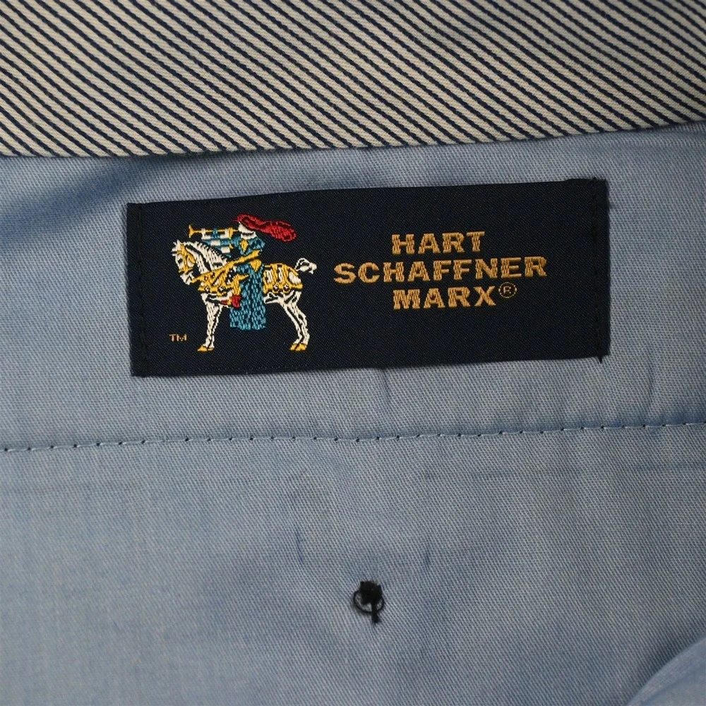 Hart Schaffner Marx 42x28 Charcoal Gray Stretch‎ Wool Pleated Stay Tucked Pants